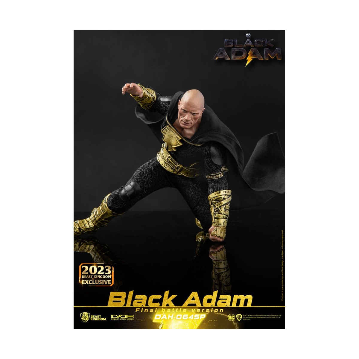 Beast Kingdom - Black Adam Versione Battaglia Finale - Black Adam - figura d'azione 1/9 Eroi d'azione dinamici