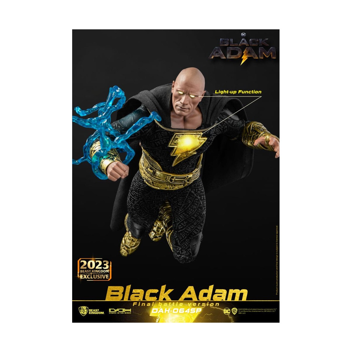 Beast Kingdom - Black Adam Versione Battaglia Finale - Black Adam - figura d'azione 1/9 Eroi d'azione dinamici