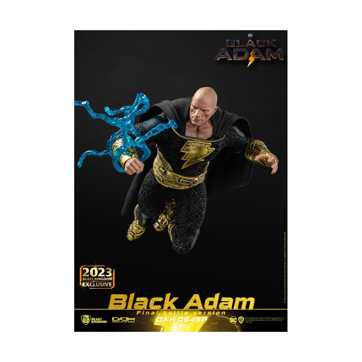 Beast Kingdom - Black Adam Versione Battaglia Finale - Black Adam - figura d'azione 1/9 Eroi d'azione dinamici