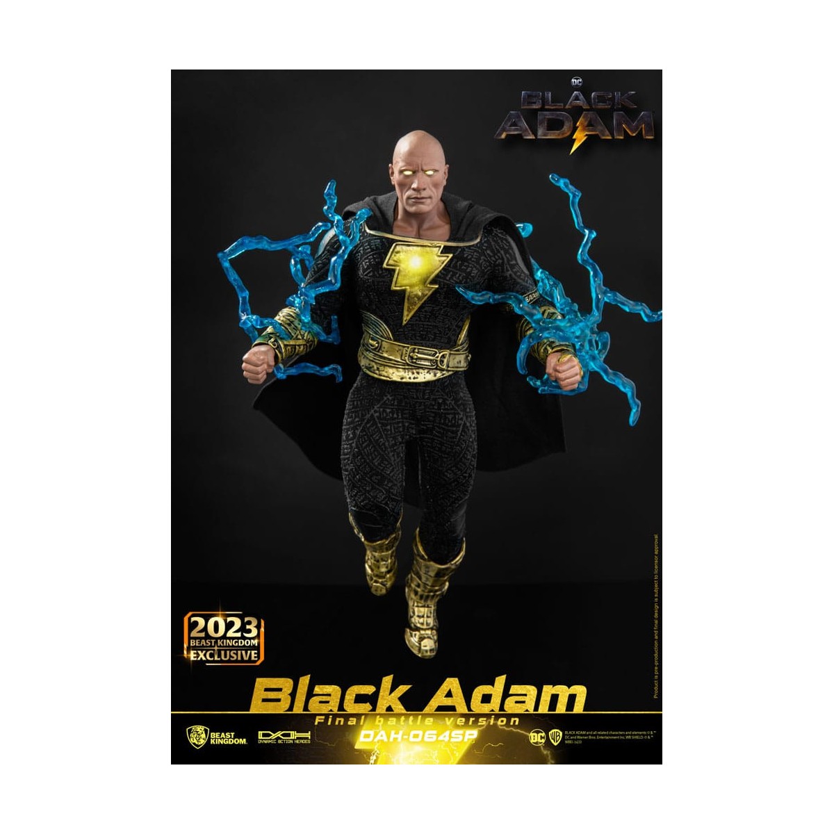 Beast Kingdom - Black Adam Versione Battaglia Finale - Black Adam - figura d'azione 1/9 Eroi d'azione dinamici