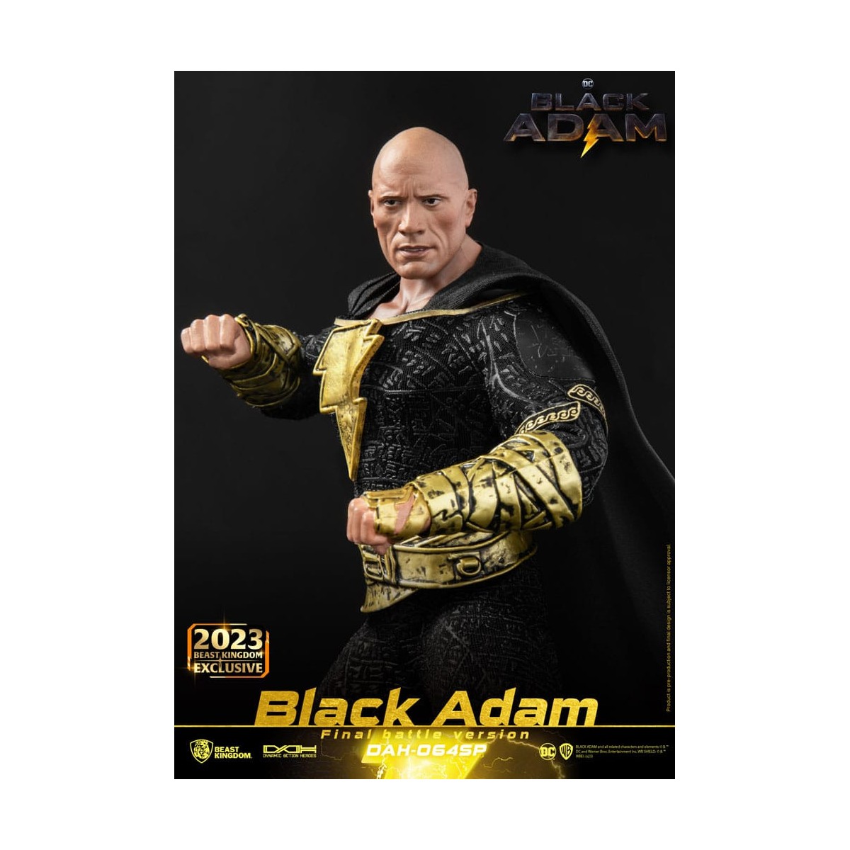 Beast Kingdom - Black Adam Versione Battaglia Finale - Black Adam - figura d'azione 1/9 Eroi d'azione dinamici