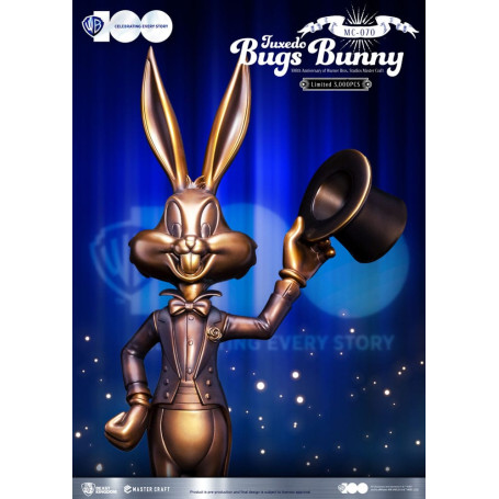 Beast Kingdom Disney - Master Craft - Tuxedo Bugs Bunny - Looney Tunes 100° anniversario degli studi Warner Bros