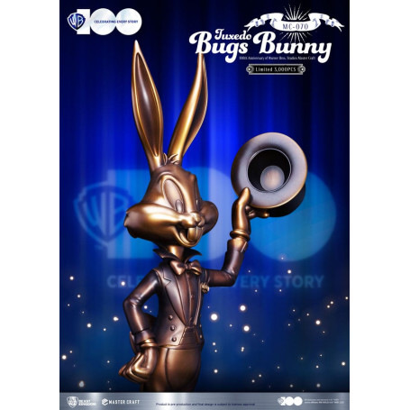 Beast Kingdom Disney - Master Craft - Tuxedo Bugs Bunny - Looney Tunes 100° anniversario degli studi Warner Bros