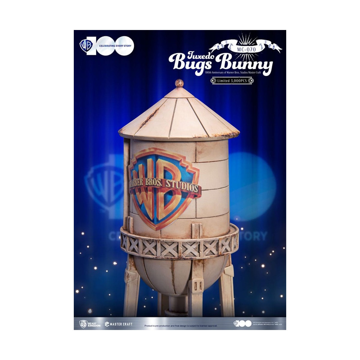 Beast Kingdom Disney - Master Craft - Tuxedo Bugs Bunny - Looney Tunes 100° anniversario degli studi Warner Bros