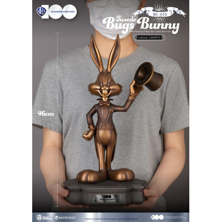 Beast Kingdom Disney - Master Craft - Tuxedo Bugs Bunny - Looney Tunes 100° anniversario degli studi Warner Bros