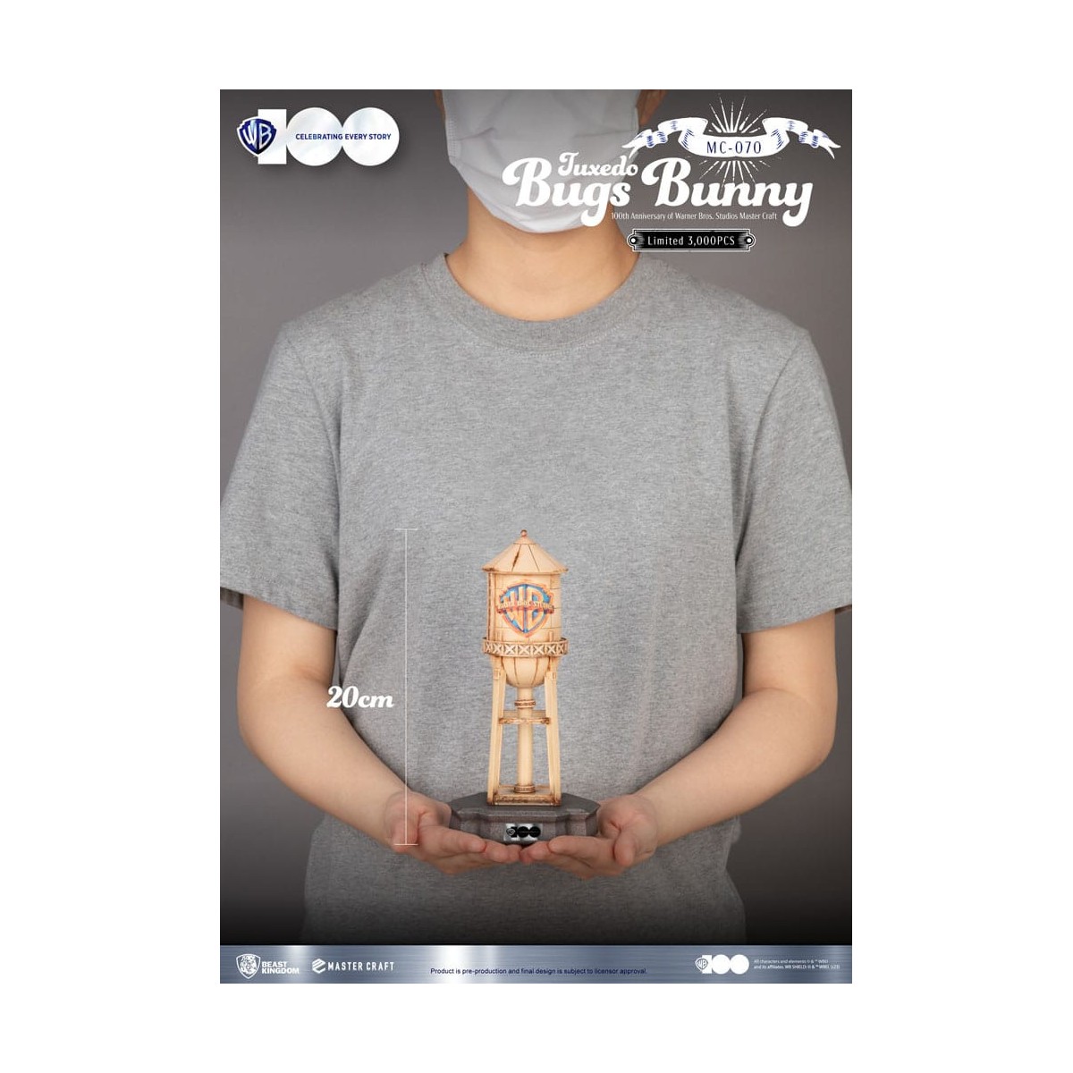 Beast Kingdom Disney - Master Craft - Tuxedo Bugs Bunny - Looney Tunes 100° anniversario degli studi Warner Bros