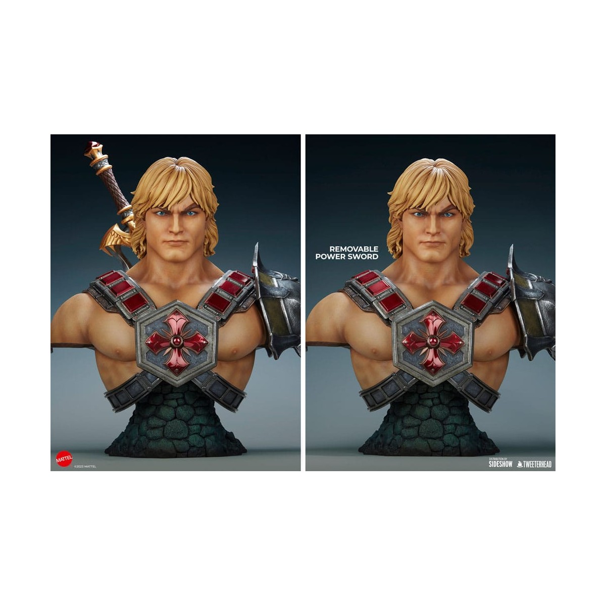 Tweeterhead - Busto di MUSCLOR 1:1 - Busto di HE-MAN 1:1 - Leggende dei Masters of the Universe