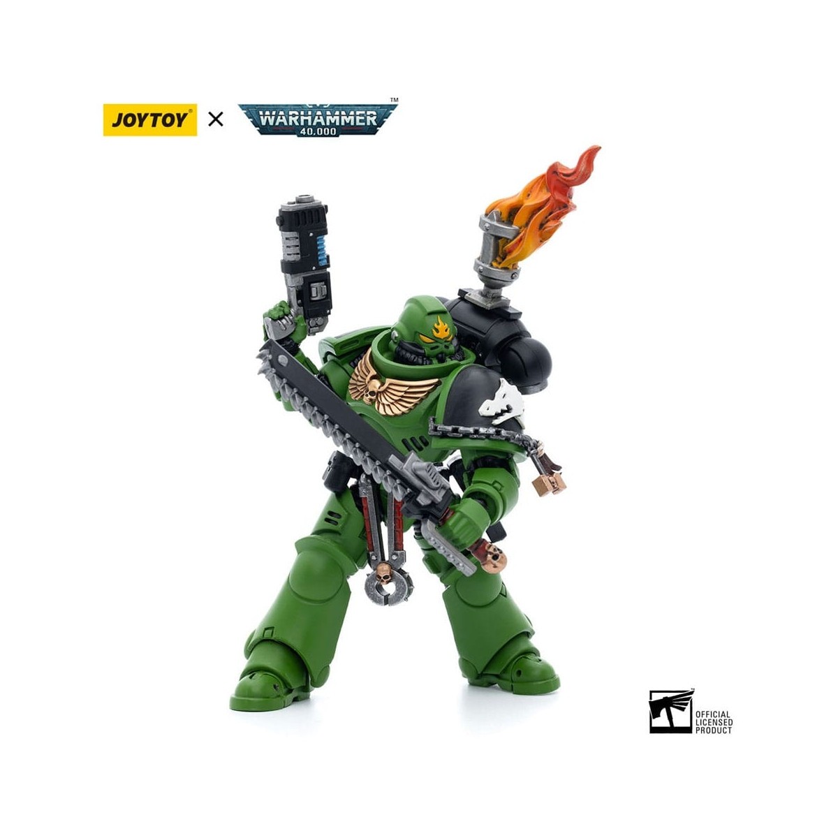 JoyToy Space Marine - Salamandre - Sergente Intercessore Tsek'gan 1/18 - Warhammer 40K