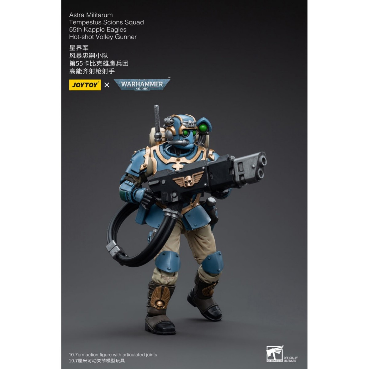 JoyToy Space Marine - Astra Militarum Tempestus - Squadra Scions 55Th Kappic Eagles Tempestor Scion 1 1/18 - Warhammer 40K