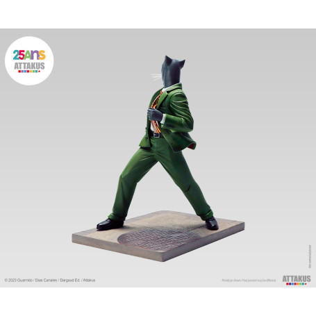 Attakus - John Blacksad pronto a sparare! - Statua di Blacksad