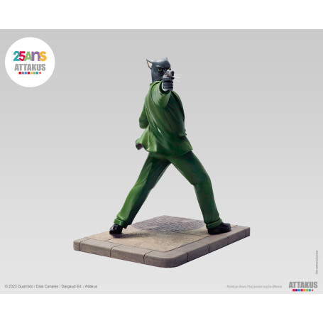 Attakus - John Blacksad pronto a sparare! - Statua di Blacksad