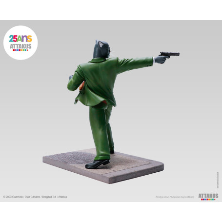 Attakus - John Blacksad pronto a sparare! - Statua di Blacksad
