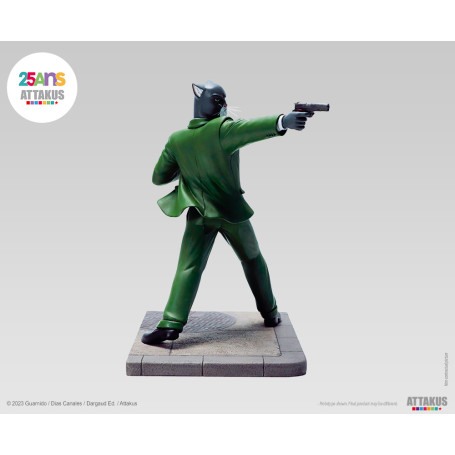 Attakus - John Blacksad pronto a sparare! - Statua di Blacksad