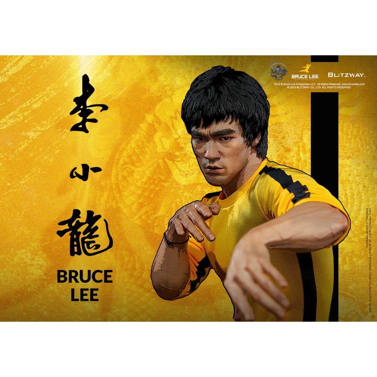 Blitzway - Statuetta Bruce Lee 1/4 50° Anniversario Tributo - Il gioco della morte
