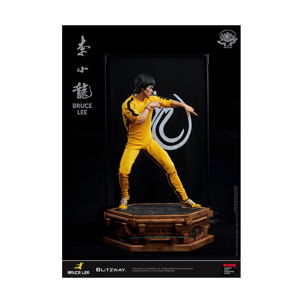 Blitzway - Statuetta Bruce Lee 1/4 50° Anniversario Tributo - Il gioco della morte