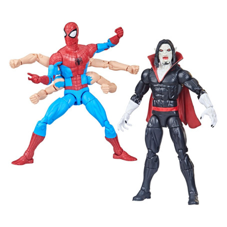 Marvel Legends The Amazing Spider-Man - 6 armi Spider-Man e Morbius confezione da 2 pezzi