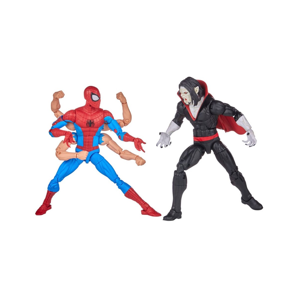Marvel Legends The Amazing Spider-Man - 6 armi Spider-Man e Morbius confezione da 2 pezzi