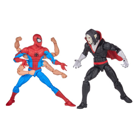 Marvel Legends The Amazing Spider-Man - 6 armi Spider-Man e Morbius confezione da 2 pezzi