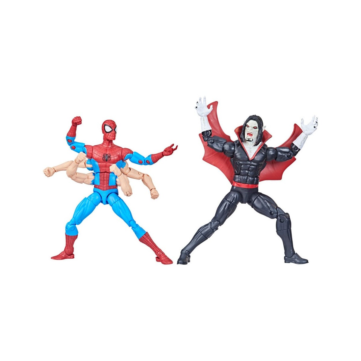Marvel Legends The Amazing Spider-Man - 6 armi Spider-Man e Morbius confezione da 2 pezzi
