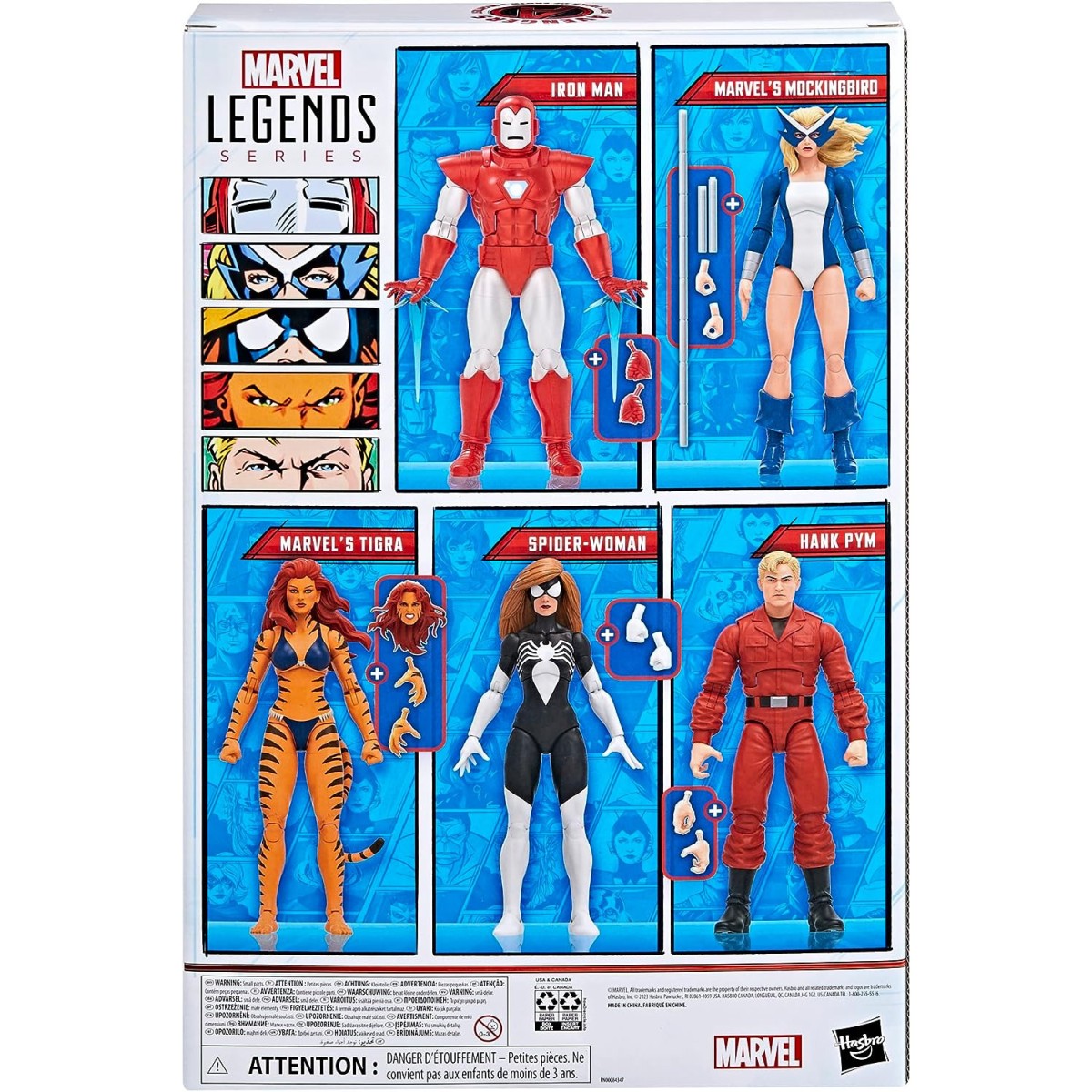 Serie Leggende Marvel - Collezione di Vendicatori della Costa Ovest 5 pezzi