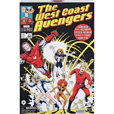 Serie Leggende Marvel - Collezione di Vendicatori della Costa Ovest 5 pezzi
