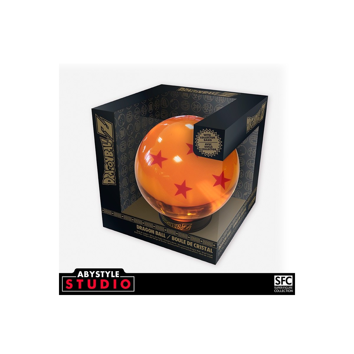 ABYstyle - Dragon Ball Z - DRAGON BALL - sfera di cristallo a 4 stelle 75 mm + base
