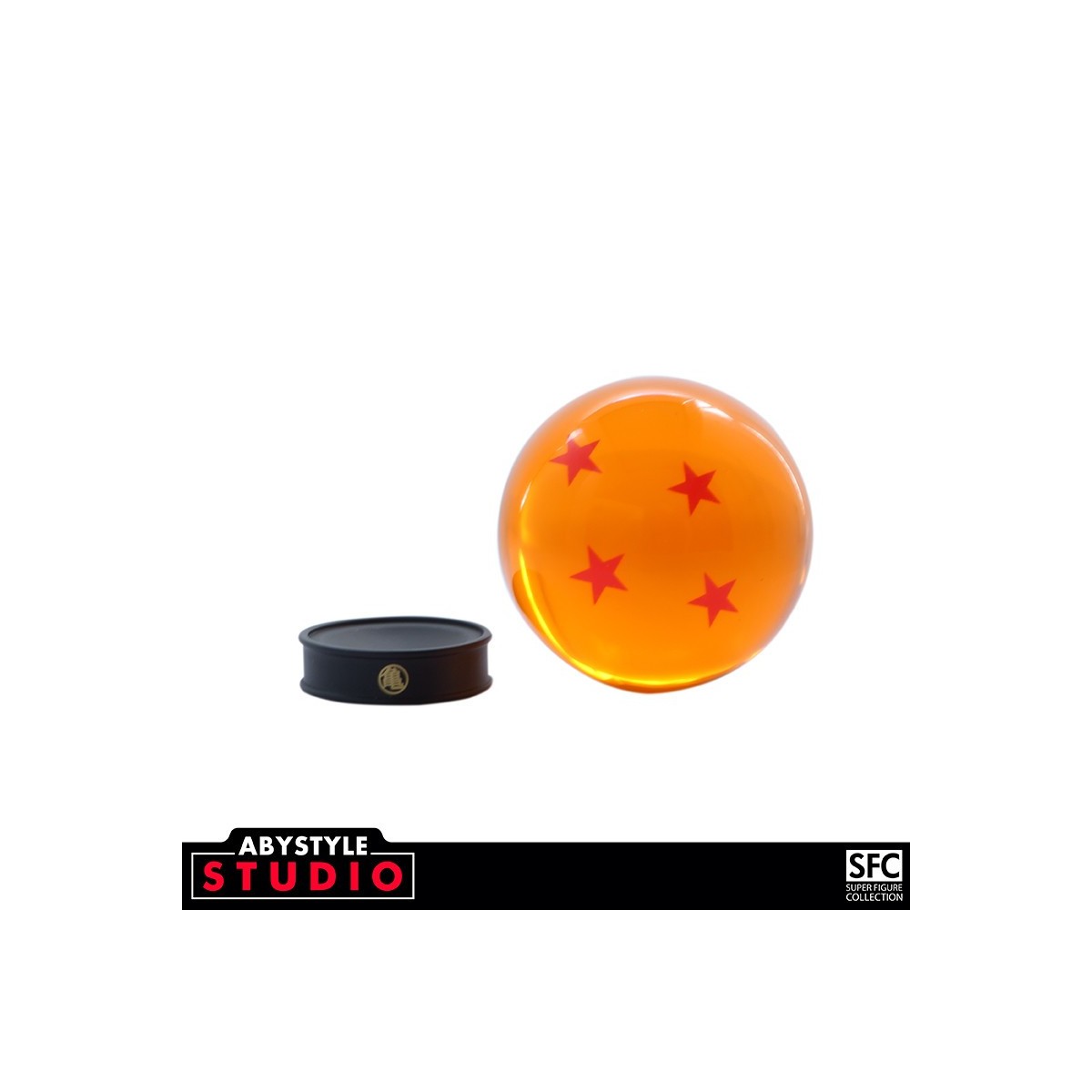 ABYstyle - Dragon Ball Z - DRAGON BALL - sfera di cristallo a 4 stelle 75 mm + base