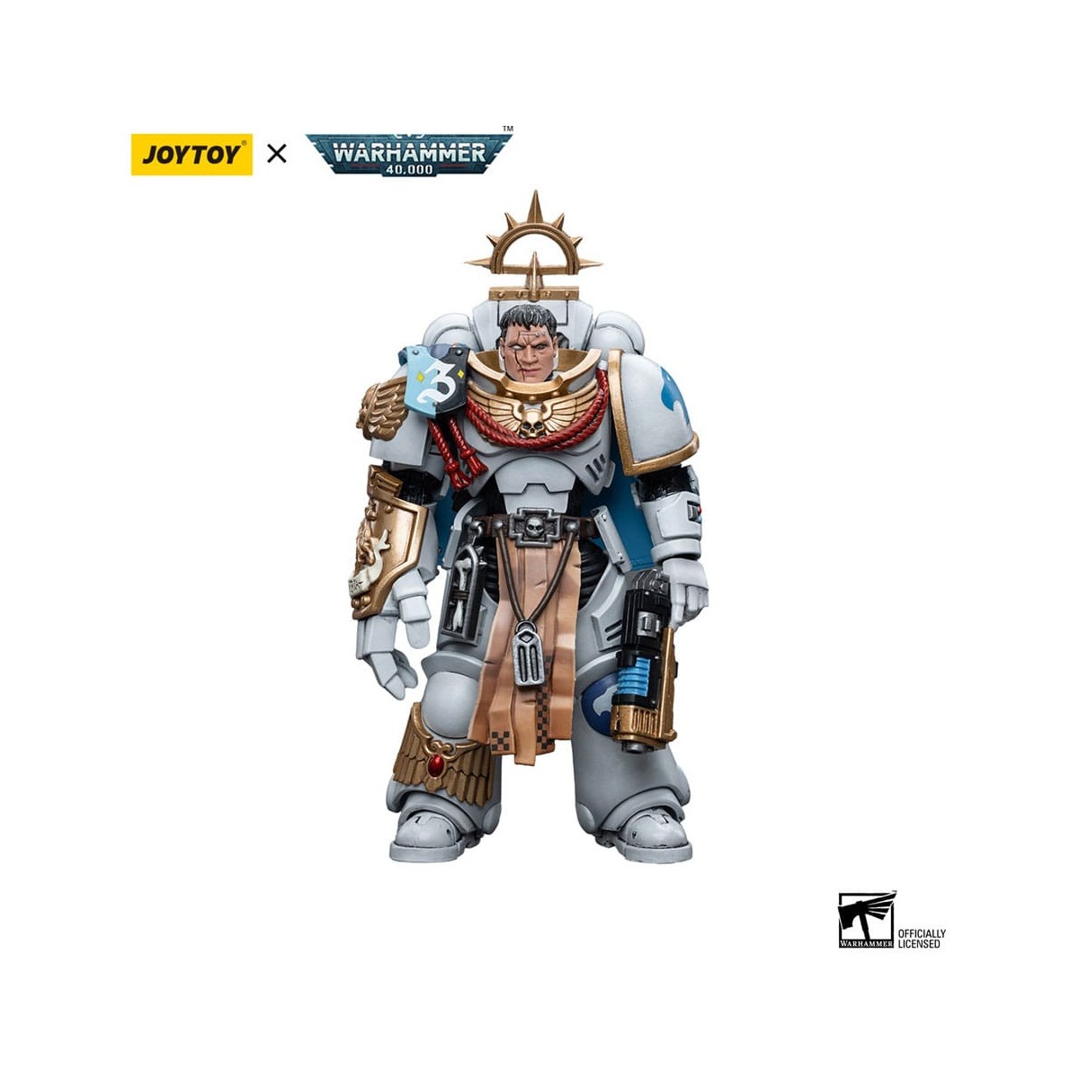 JoyToy Space Marine - Consoli Bianchi - Capitano Messinius 1/18 - Warhammer 40K