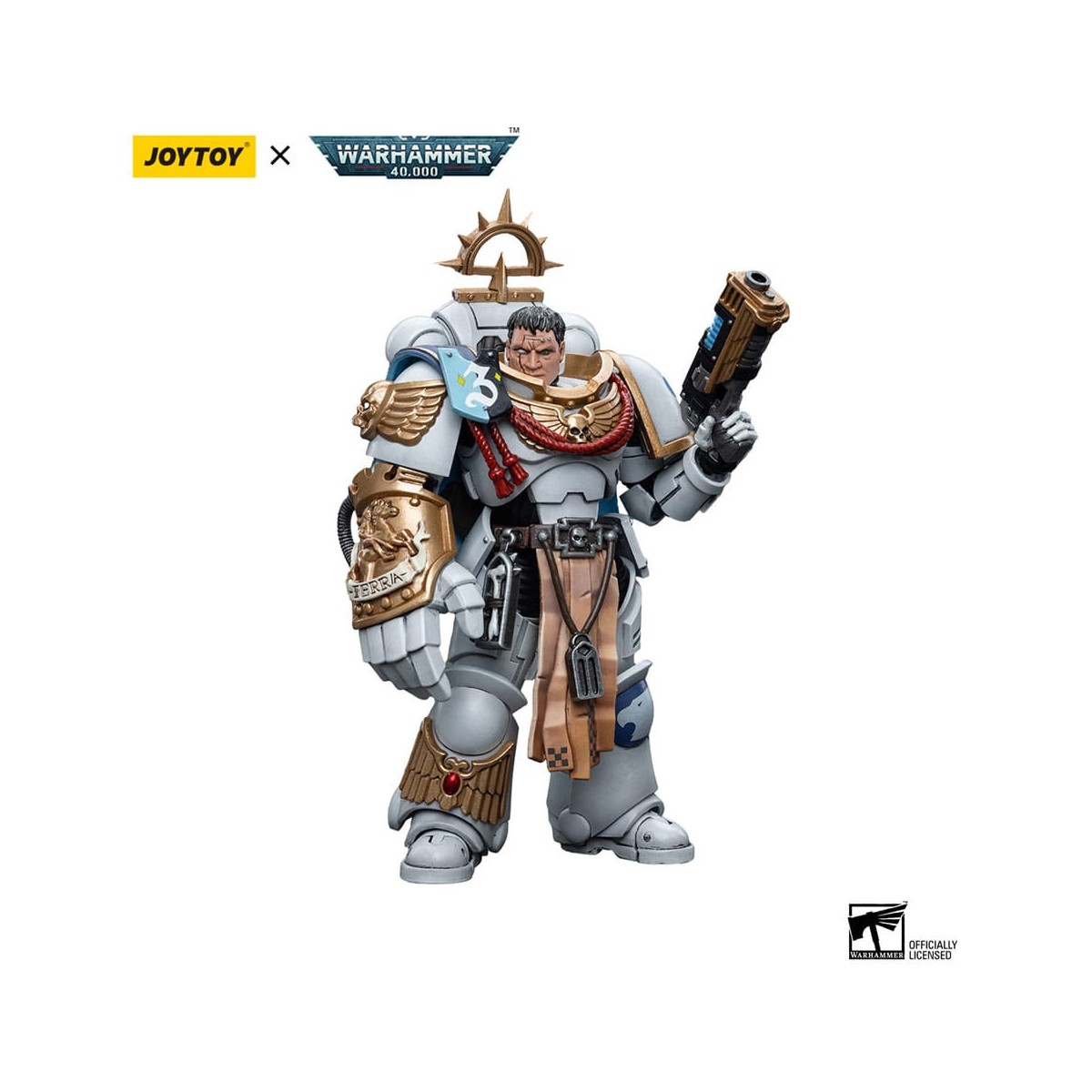 JoyToy Space Marine - Consoli Bianchi - Capitano Messinius 1/18 - Warhammer 40K