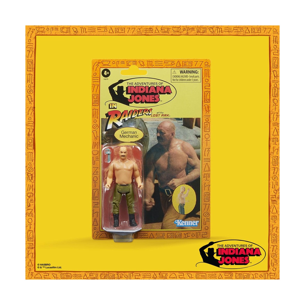 Hasbro - Meccanico tedesco - Indiana Jones: I Predatori dell'Arca Perduta - La Collezione Retro