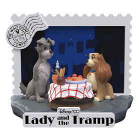 Regno della Bestia Disney - Diorama in PVC D-Stage La Bella e il Vagabondo - Disney 100 anni di meraviglie