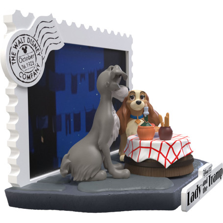 Regno della Bestia Disney - Diorama in PVC D-Stage La Bella e il Vagabondo - Disney 100 anni di meraviglie
