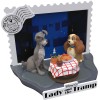 Regno della Bestia Disney - Diorama in PVC D-Stage La Bella e il Vagabondo - Disney 100 anni di meraviglie