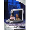 Regno della Bestia Disney - Diorama in PVC D-Stage La Bella e il Vagabondo - Disney 100 anni di meraviglie