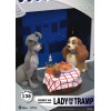 Regno della Bestia Disney - Diorama in PVC D-Stage La Bella e il Vagabondo - Disney 100 anni di meraviglie