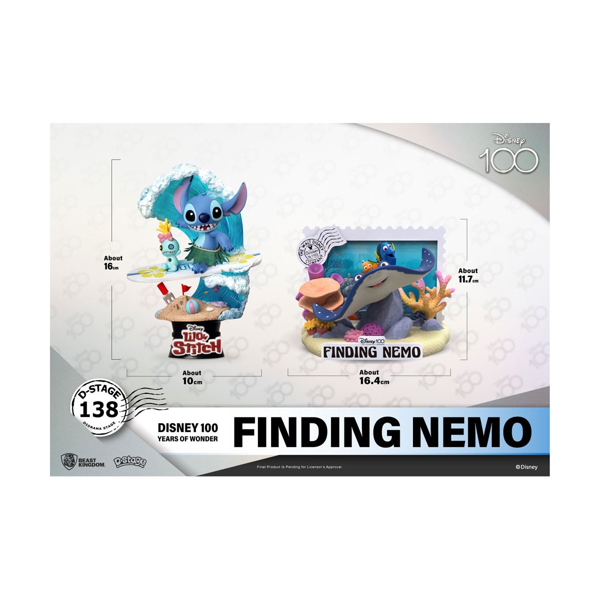 Regno della Bestia Disney - Diorama in PVC D-Stage Il mondo di Nemo - Disney 100 anni di meraviglie