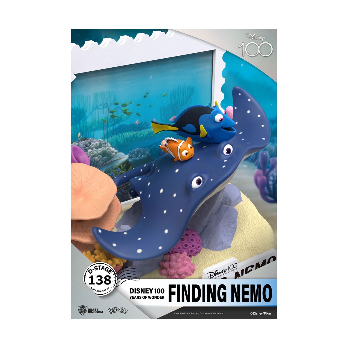 Regno della Bestia Disney - Diorama in PVC D-Stage Il mondo di Nemo - Disney 100 anni di meraviglie
