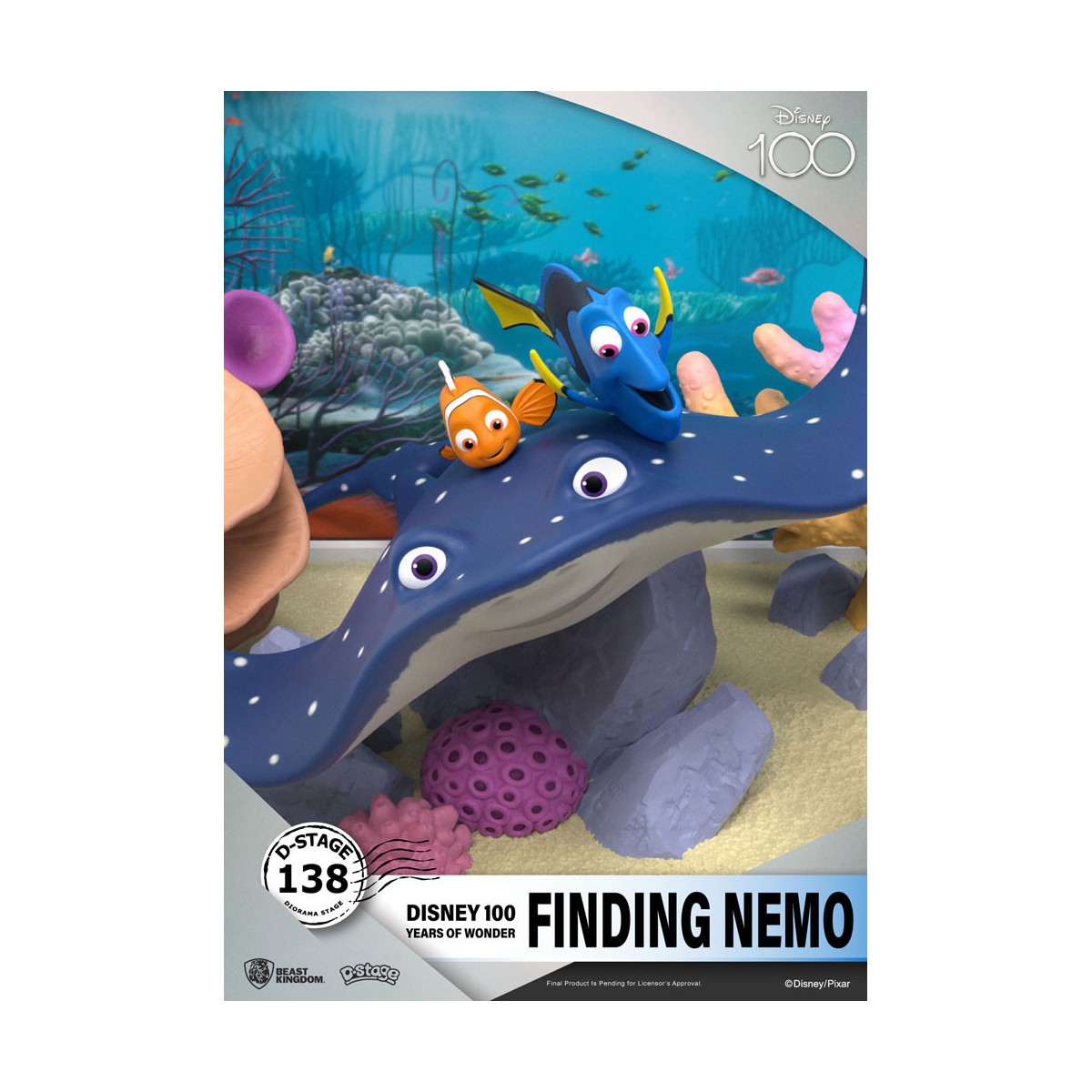 Regno della Bestia Disney - Diorama in PVC D-Stage Il mondo di Nemo - Disney 100 anni di meraviglie