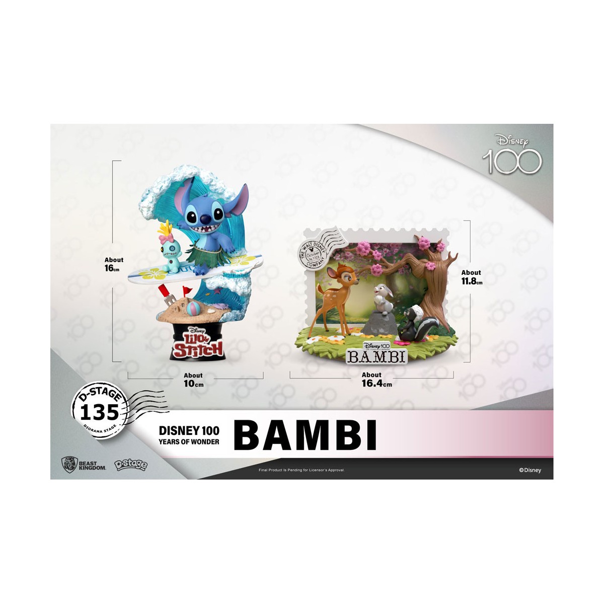 Regno delle bestie Disney - D-Stage PVC Diorama Bambi - Disney 100 anni di meraviglie