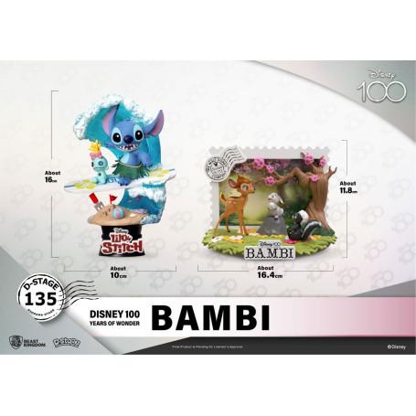 Regno delle bestie Disney - D-Stage PVC Diorama Bambi - Disney 100 anni di meraviglie