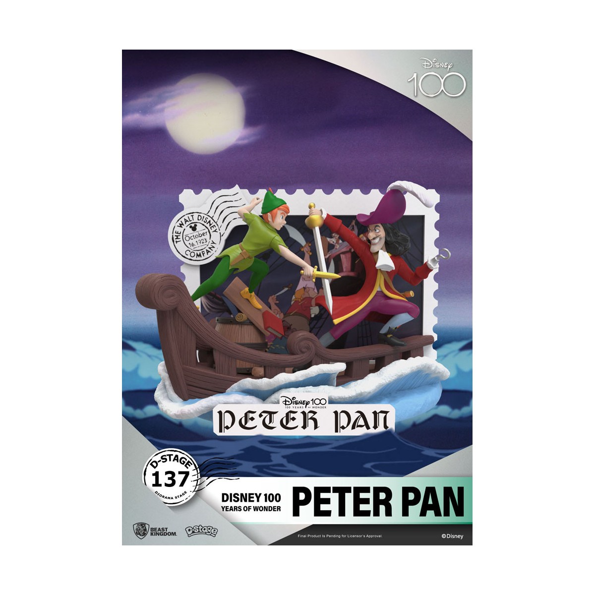 Regno della Bestia Disney - D-Stage PVC Diorama Peter Pan - Disney 100 anni di meraviglie