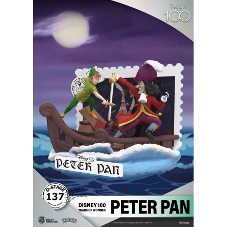 Regno della Bestia Disney - D-Stage PVC Diorama Peter Pan - Disney 100 anni di meraviglie