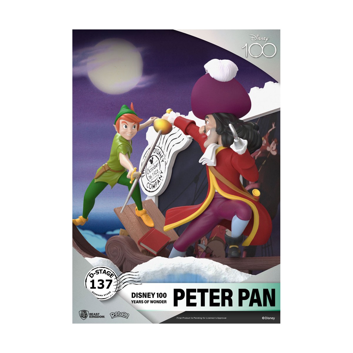 Regno della Bestia Disney - D-Stage PVC Diorama Peter Pan - Disney 100 anni di meraviglie