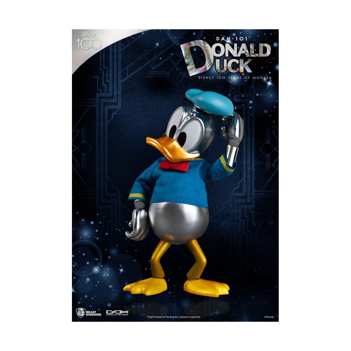 Regno delle Bestie Disney 100 anni di meraviglie - Paperino - Eroi d'azione dinamici 1/9 - D100
