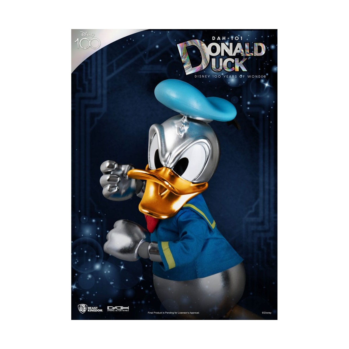Regno delle Bestie Disney 100 anni di meraviglie - Paperino - Eroi d'azione dinamici 1/9 - D100