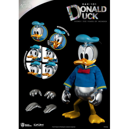 Regno delle Bestie Disney 100 anni di meraviglie - Paperino - Eroi d'azione dinamici 1/9 - D100