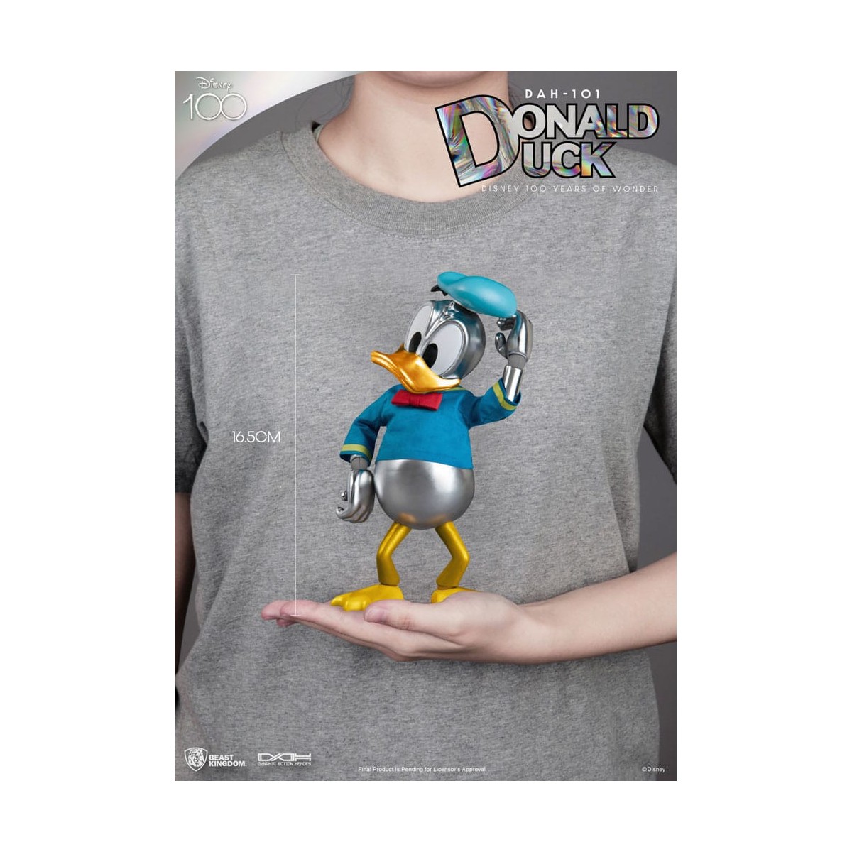 Regno delle Bestie Disney 100 anni di meraviglie - Paperino - Eroi d'azione dinamici 1/9 - D100
