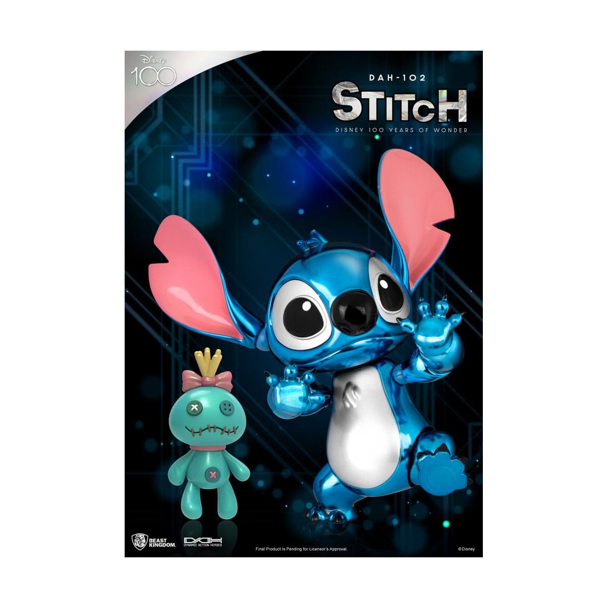 Regno delle belve Disney 100 anni di meraviglie - Lilo & Stitch - Stitch - Eroi d'azione dinamici 1/9 - D100