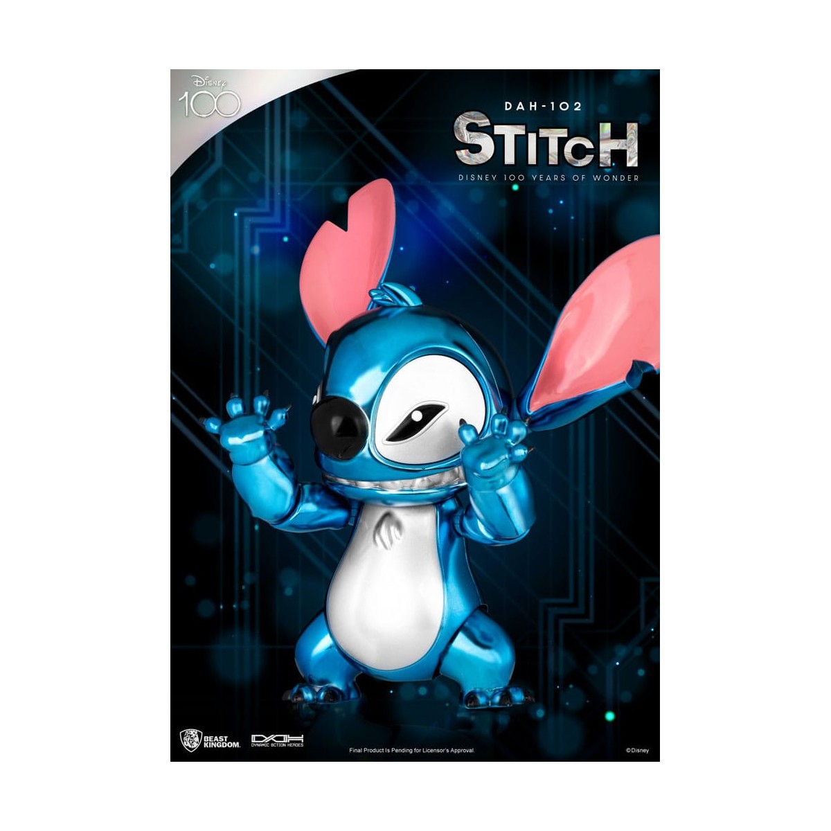 Regno delle belve Disney 100 anni di meraviglie - Lilo & Stitch - Stitch - Eroi d'azione dinamici 1/9 - D100
