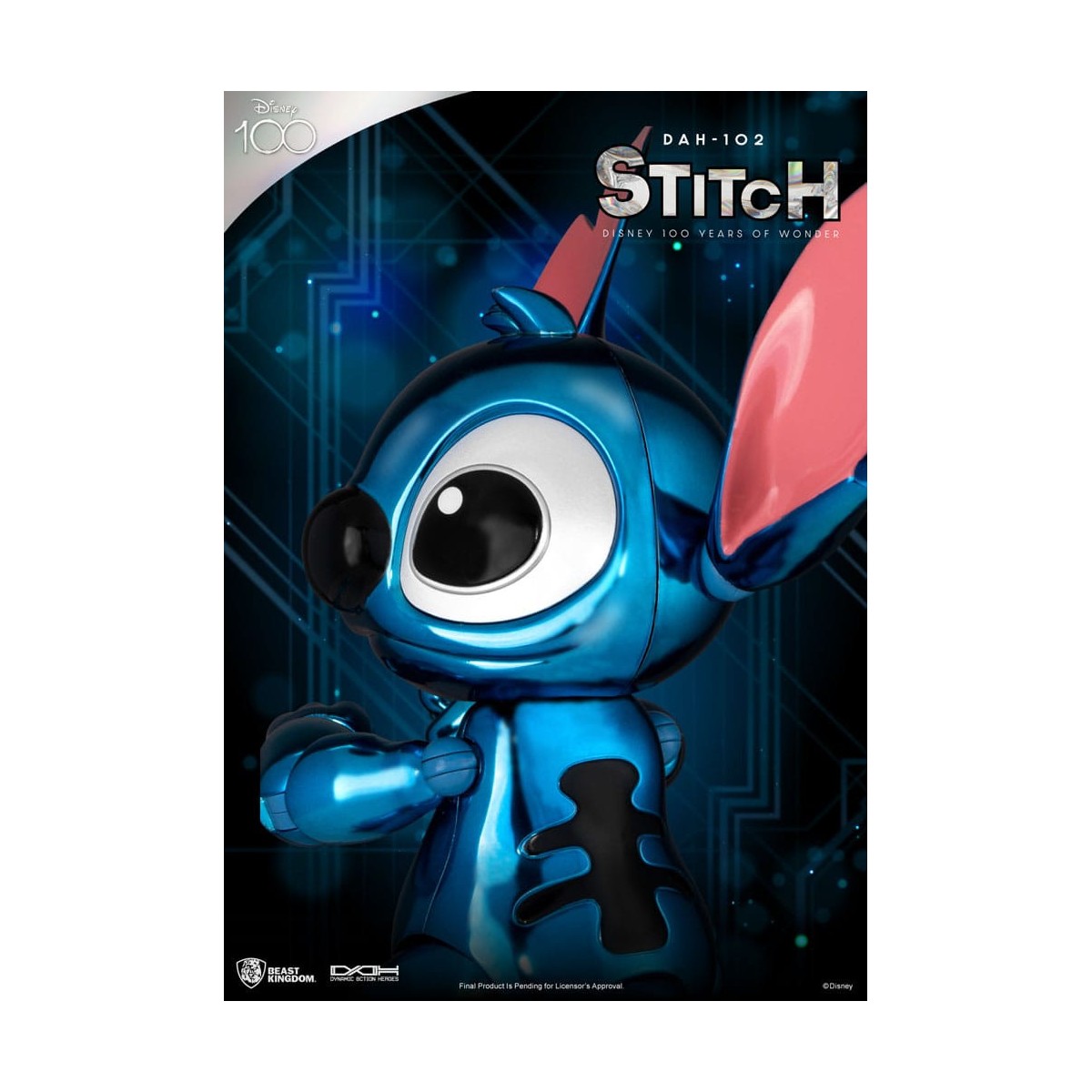 Regno delle belve Disney 100 anni di meraviglie - Lilo & Stitch - Stitch - Eroi d'azione dinamici 1/9 - D100